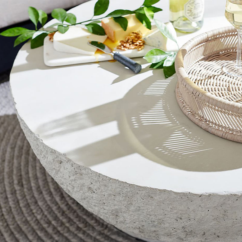 【ローテーブル】コンクリートソリッド ハーフドーム形状