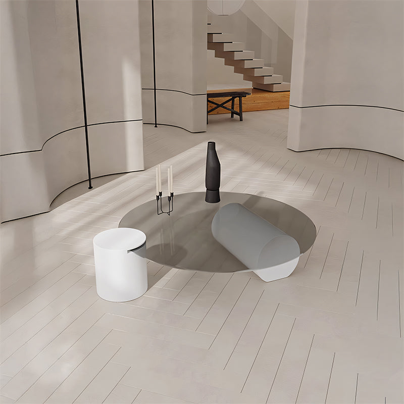 【ローテーブル】強化ガラス モダン 安定感