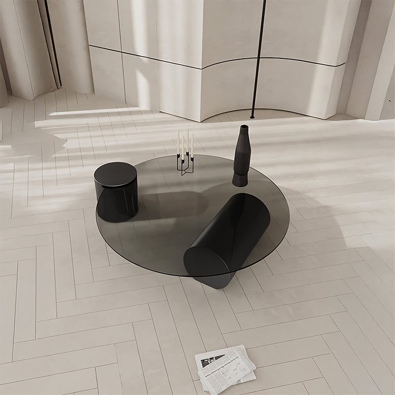 【ローテーブル】強化ガラス モダン 安定感