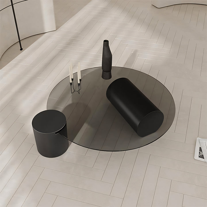 【ローテーブル】強化ガラス モダン 安定感