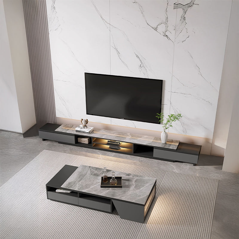 【ローテーブル】シントレードストーン モダン ライト付き