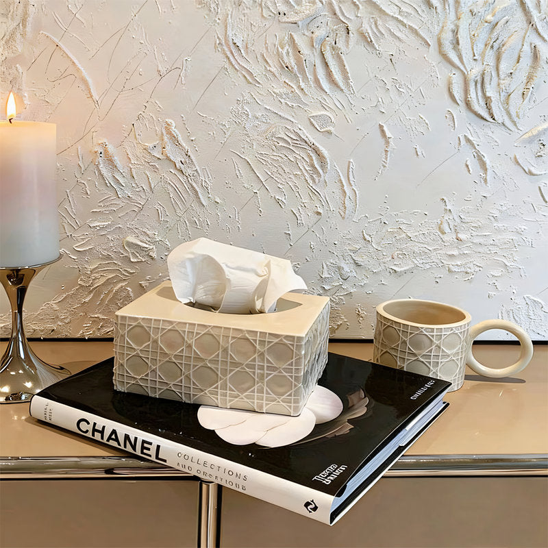 【ティッシュケース】マット仕上げ ミニマム 高安定性