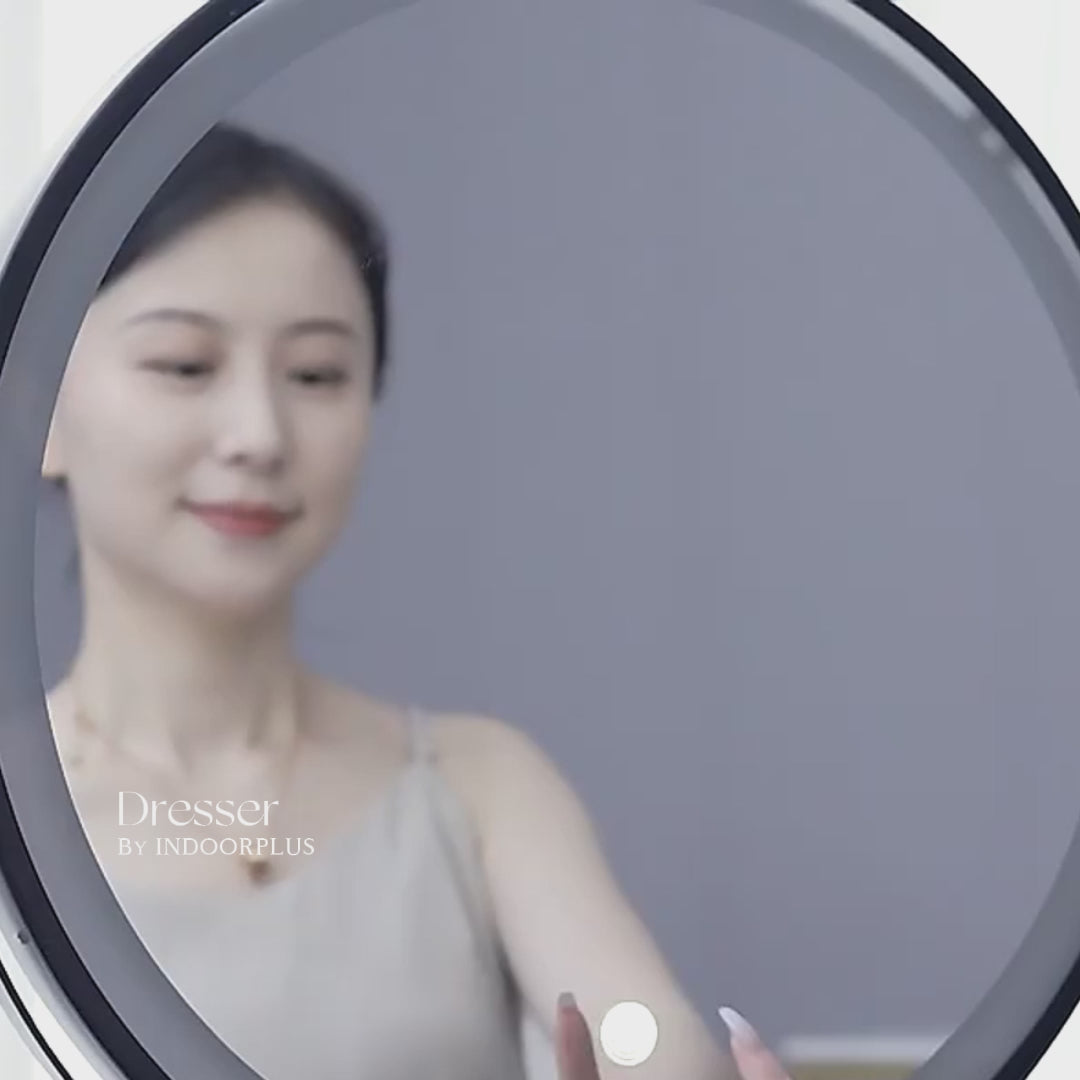 INDOORPLUS公式/ドレッサー おしゃれ 強化ガラス 3色モード – Indoorplus