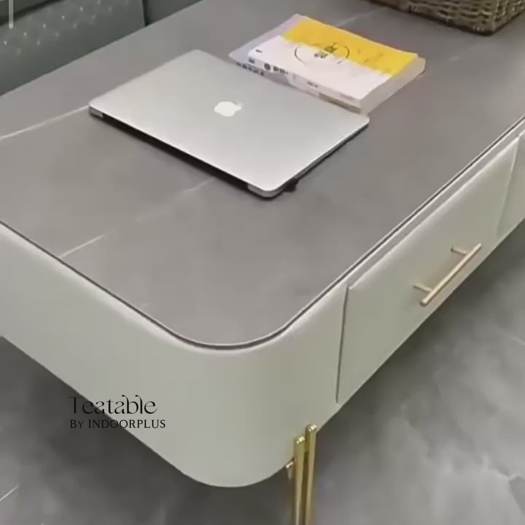 INDOORPLUS公式/ローテーブル マーブル モダン 高級感 デザイン性