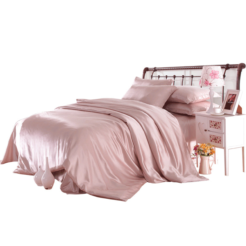 【19匁 】天然シルク100％ 高級  寝具  モダン オシャレ ファッション純色 多色  ベッド用品 シーツカバーセット 単品からセットまで