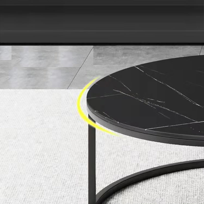 【ローテーブル】グレー系ラウンド セラミック天板の細部画像 100日間返品交換保証制度