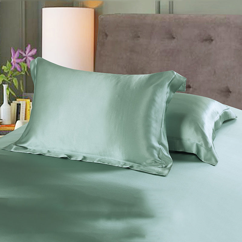 【19匁 】上質天然シルク100％ 高級感溢れ 純色 寝具カバー  モダン オシャレ 多色展開 光沢 単品からセットまで
