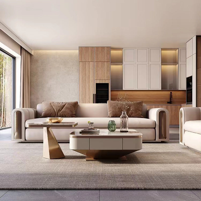 INDOORPLUS公式/マーブル柄 ローテーブル ラグジュアリ インスタ映え