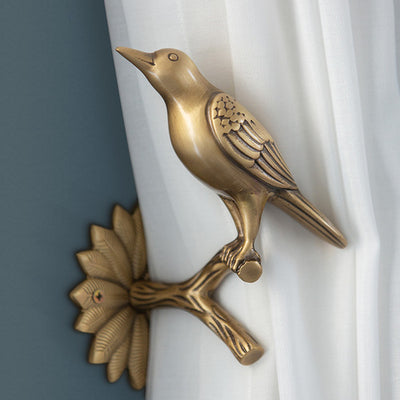 レトロ エレガント 装飾 リビング 寝室 カーテン 北欧風 銅 壁 固定 カーテン フック