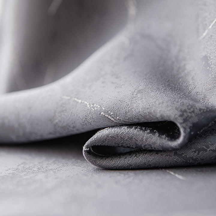 【ドレープカーテン】ジャガード織エレガント 選べる4色 カーテンの細部画像 グレー（柄付け） 布製 遮光２級