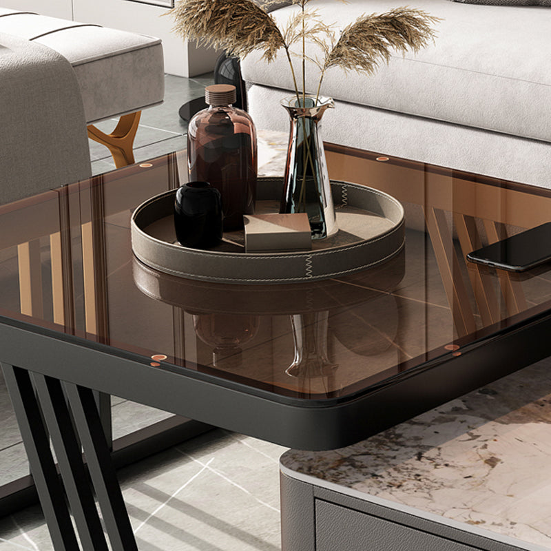 【ローテーブル】ネストテーブル  高品質 選べる8色 強化ガラスサイドテーブルの細部画像 100日間返品交換保証制度