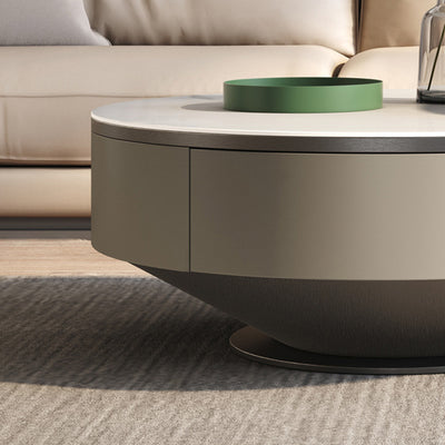【ローテーブル】デザイン性 選べる2色 グレー 低いテーブルの細部画像 100日間返品交換保証制度