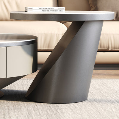【ローテーブル】デザイン性 選べる2色 グレー 高いテーブルの細部画像 100日間返品交換保証制度