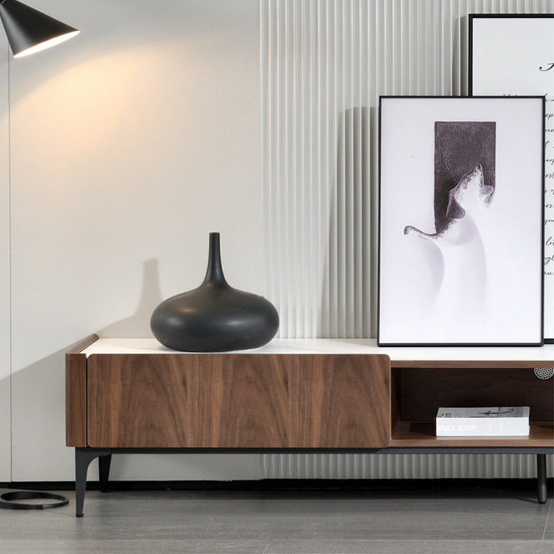 INDOORPLUS公式/テレビ台 マーブル柄 テレビボード ウォールナット