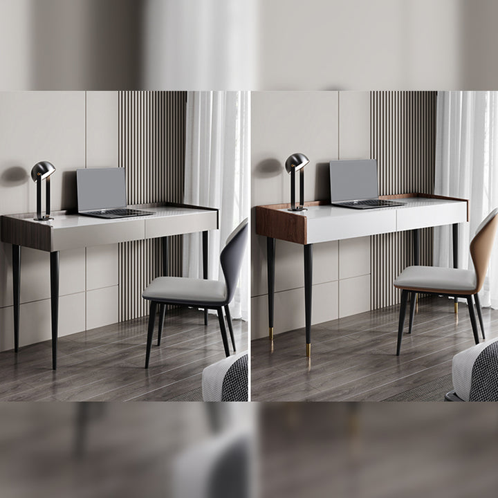 【デスク】テーブル オシャレ 選べる2色 ワークデスクの全体画像
