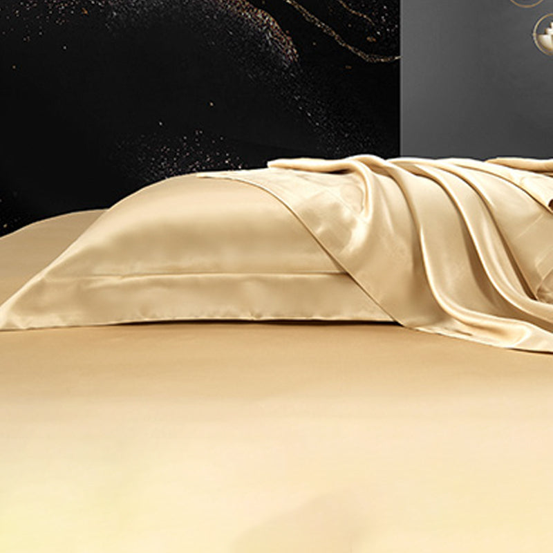 【25匁 】上質シルク 100％ 高級  軽い贅沢 寝具カバー インスタ映え モダン オシャレ 純色 シーツ 単品からセットまで
