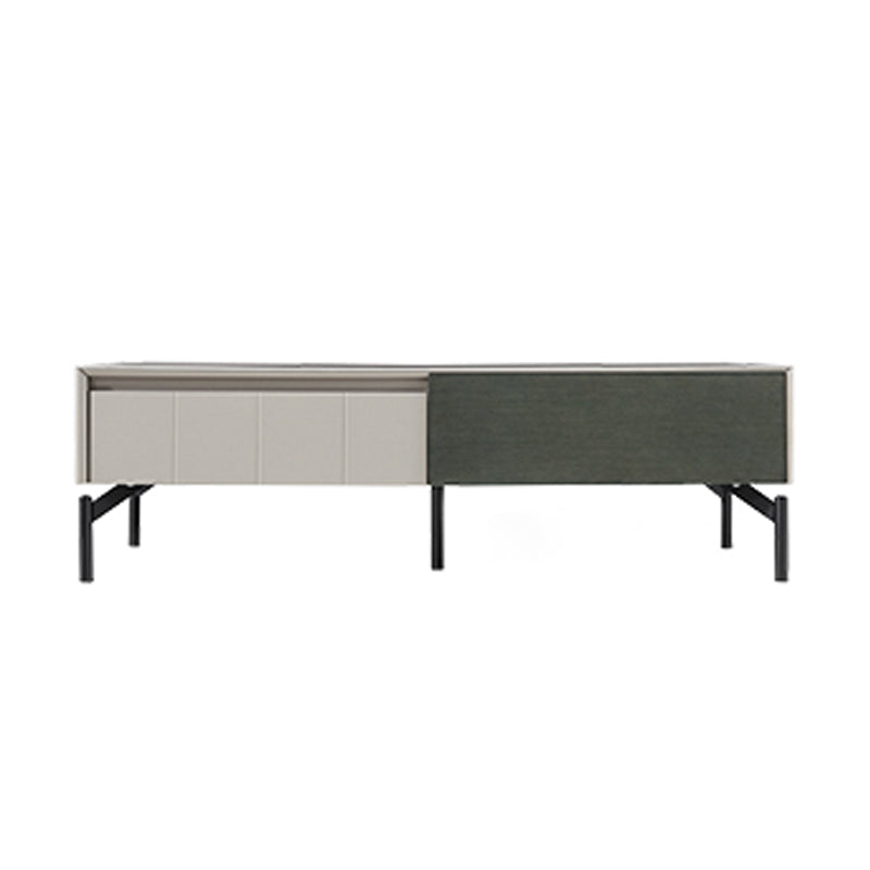 【ローテーブル】イタリア風 シンプル 選べる2色 ローテーブルの全体画像 ブラック+グレー 天板色グレー 130*70*39 100日間返品交換保証制度
