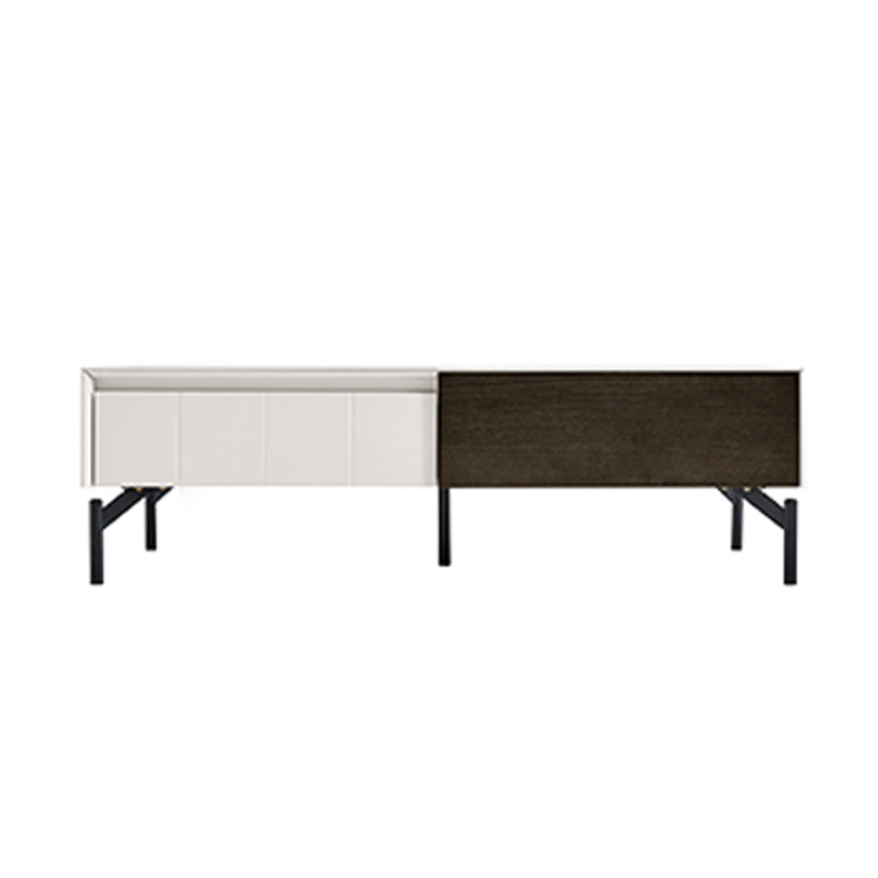 【ローテーブル】イタリア風 シンプル 選べる2色 ローテーブルの全体画像 ブラック+ホワイト 天板色ホワイト 130*70*39 100日間返品交換保証制度