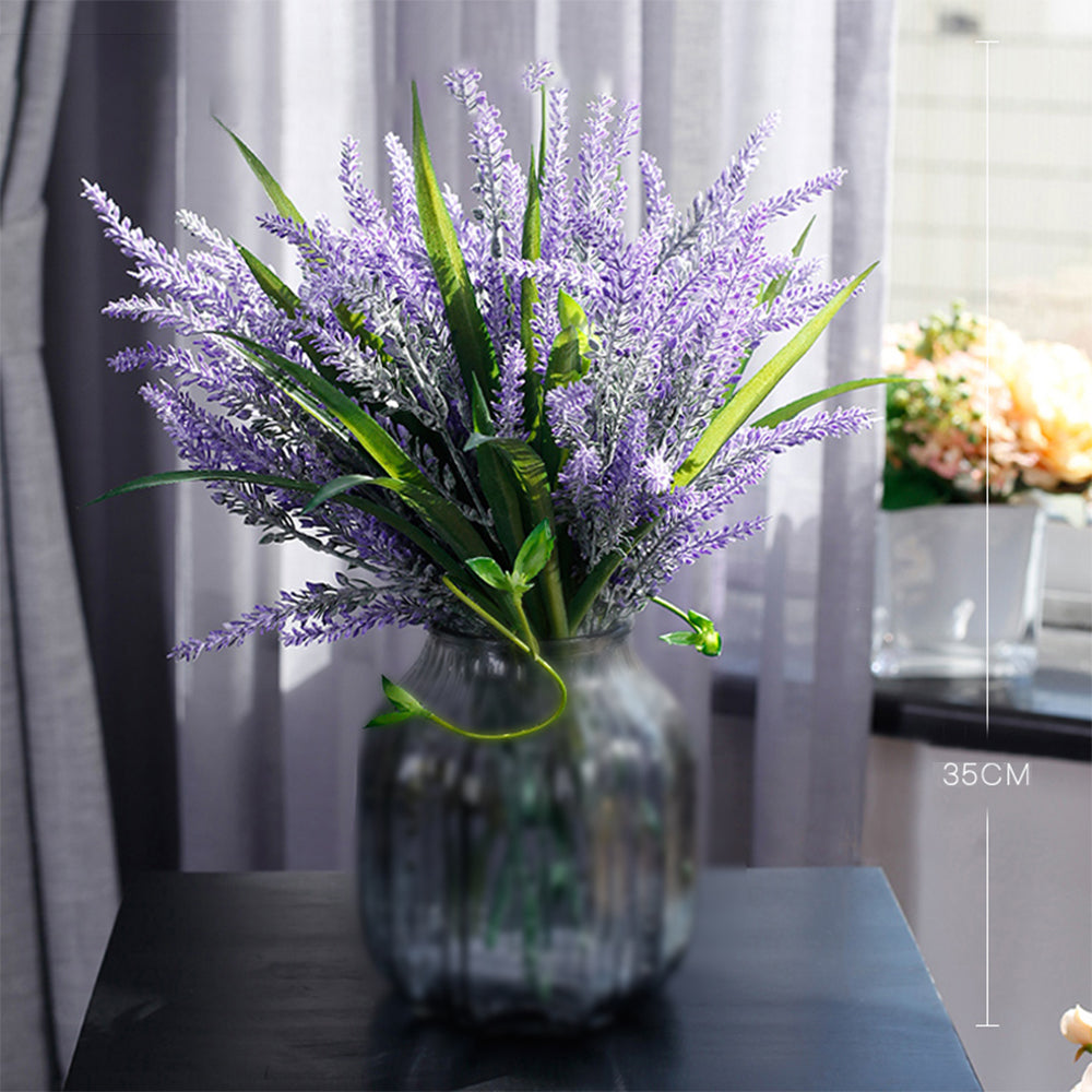 【造花】ラベンダー 紫 装飾 置物 ガラス