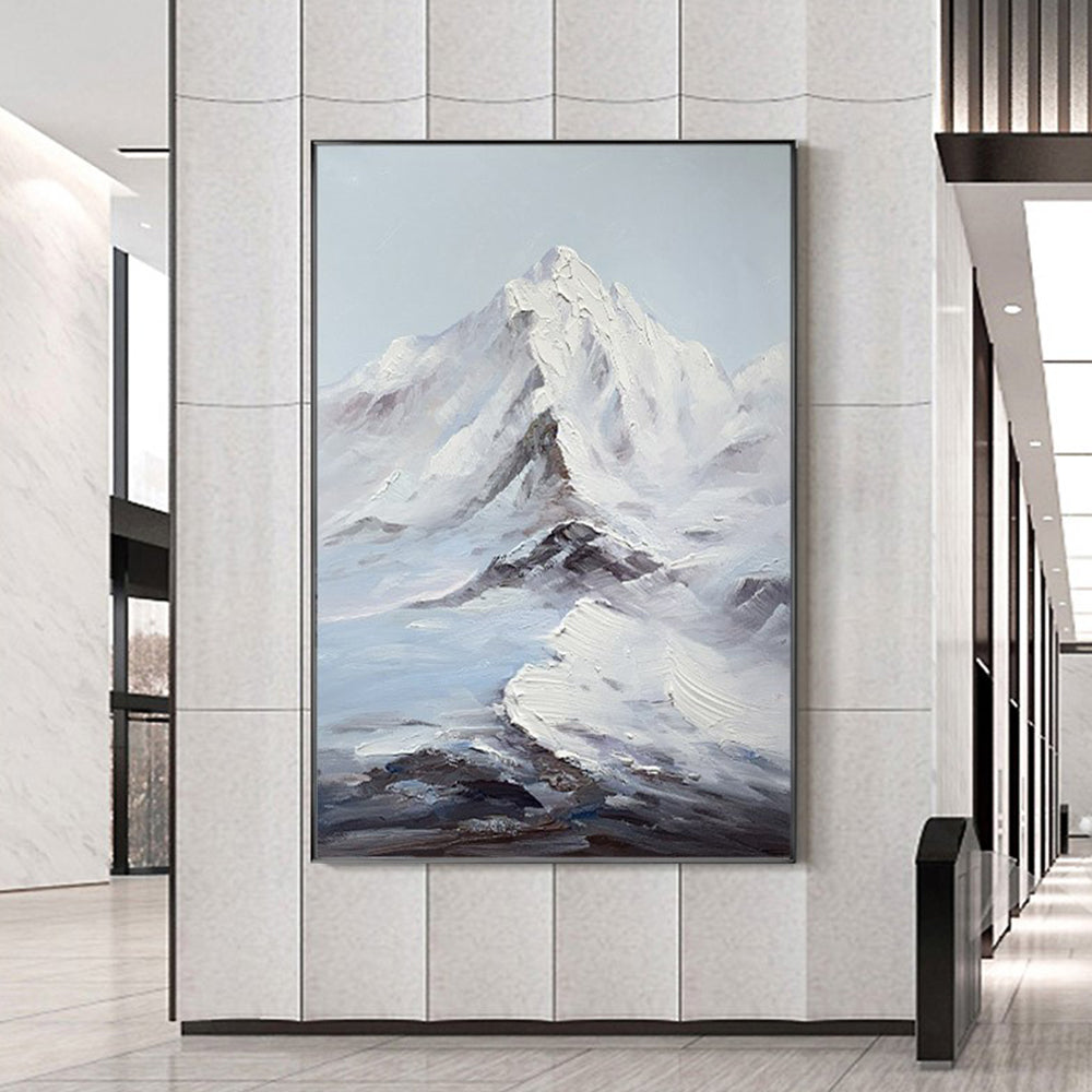 INDOORPLUS公式｜掛絵 雪山 純粋 手描き 油絵 – Indoorplus