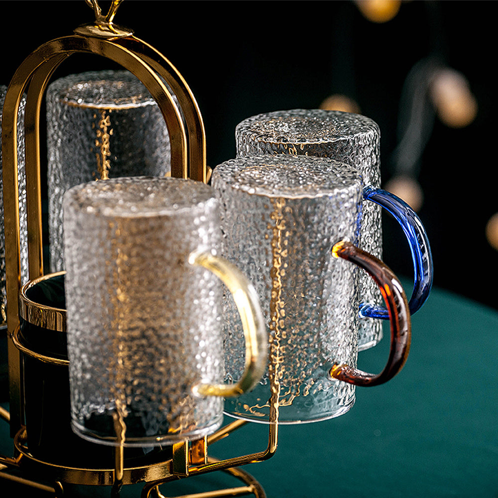 コップ ラグジュアリー グラス 家庭用 リビング 耐高温 セット 綺麗 北欧 冷水ジャグ 大容量 飲料用グラス