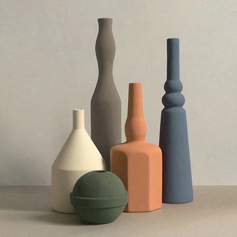 INDOORPLUS公式｜花瓶 モランディ色 北欧スタイル フロスト – Indoorplus