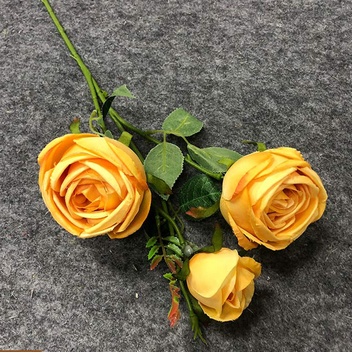 【造花】黄色 美しい 結婚式  シルク  シリーズ