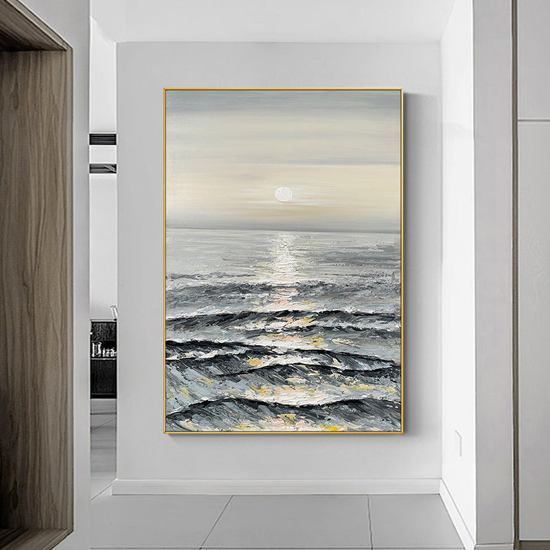 【掛絵】海の景色 選べる６パターン 手描き油絵
