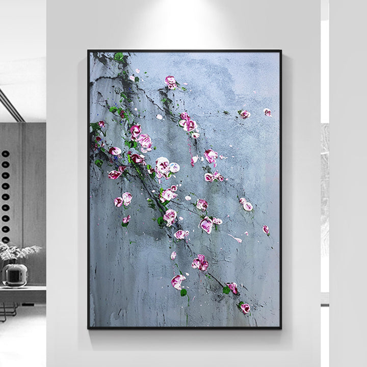 【掛絵】梅の花 選べる３パターン 手描き油絵