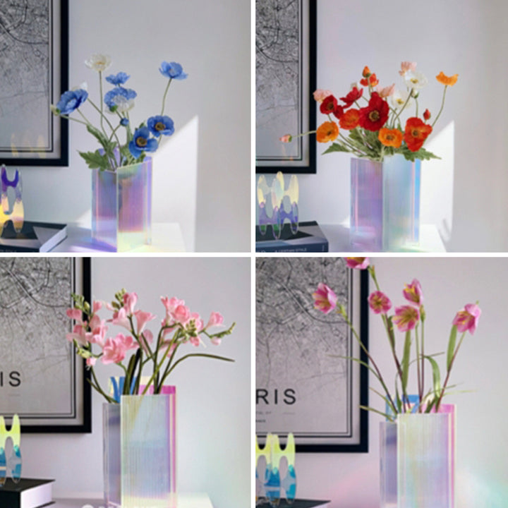 【花瓶】幻 ペンローズの階段 北欧 色鮮やか 不規則 置物 フラワーベース