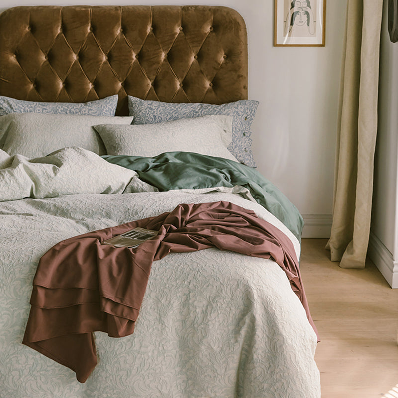 真綿100％ オーダーメイド ベッド用品セット 北欧風 肌に優しい 4点セット