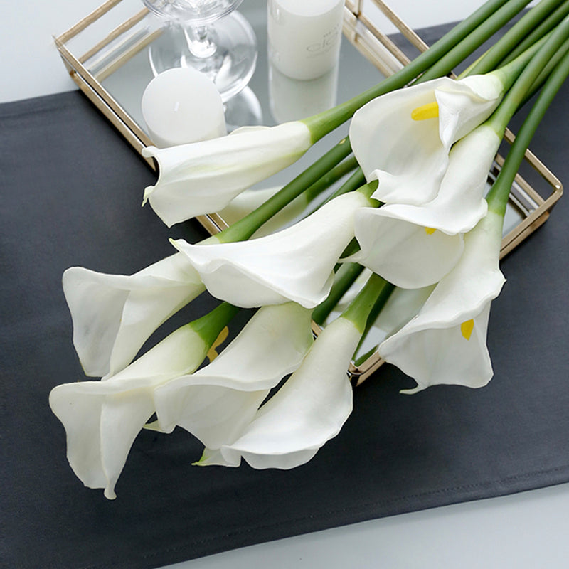 オランダカイウ 潤い 手触り  造花  大サイズ フェイク エレガント 置物 装飾 生け花 リビングルーム