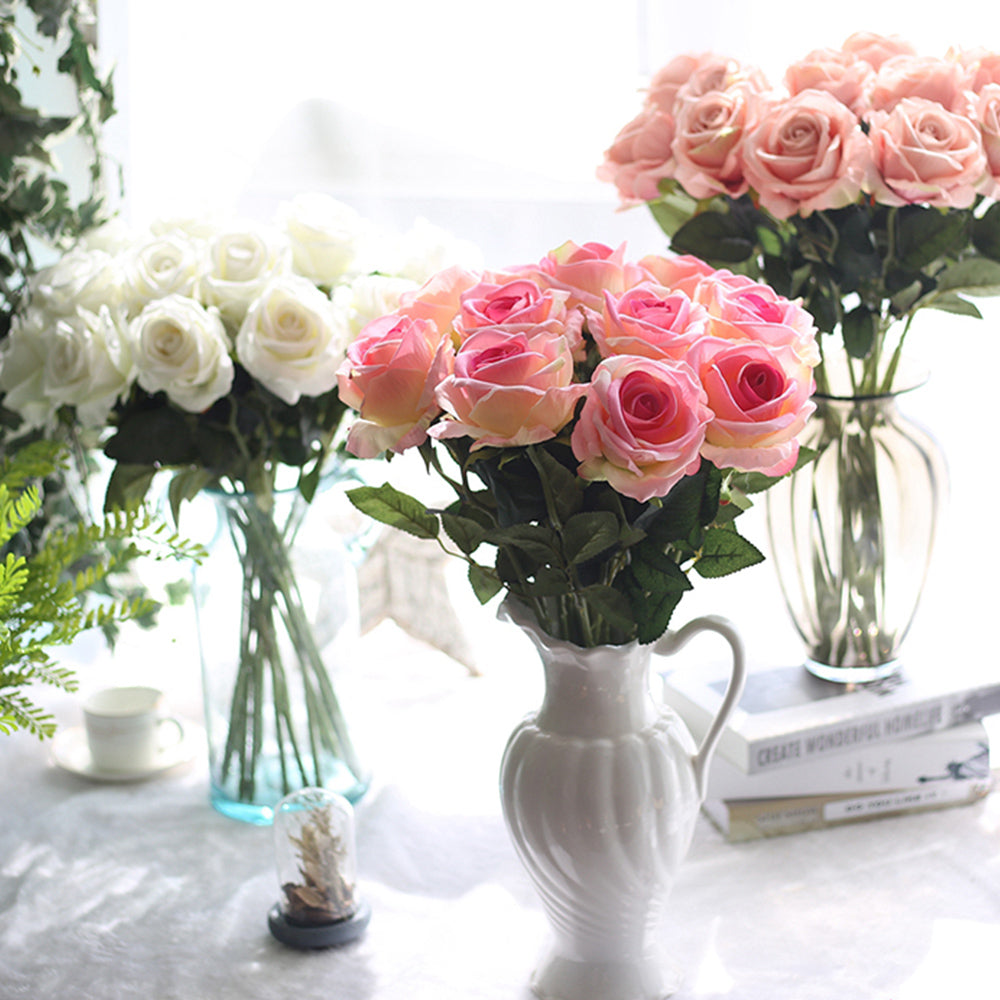 造花薔薇の置物 INDOORPLUS公式 |造花 バラ 花束 装飾 フェイク 置物 – Indoorplus