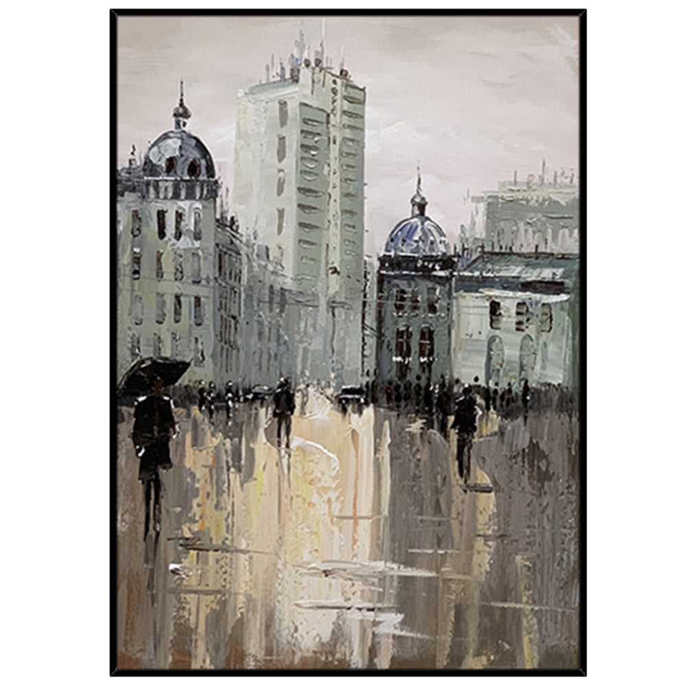 【掛絵】雨のパリ 選べる５パターン 手描き油絵