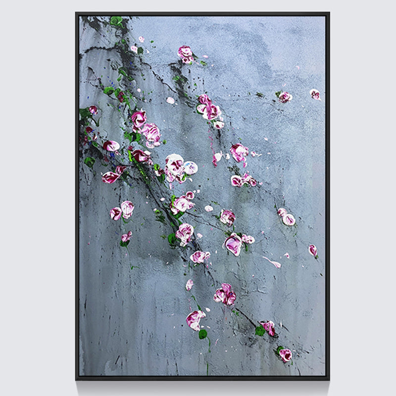 【掛絵】梅の花 選べる３パターン 手描き油絵