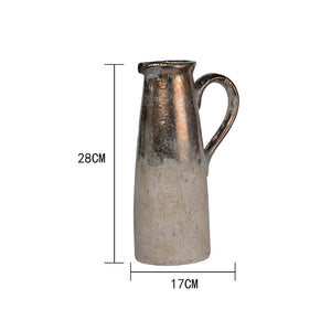 色・パターン: 粗製陶器製花瓶C
