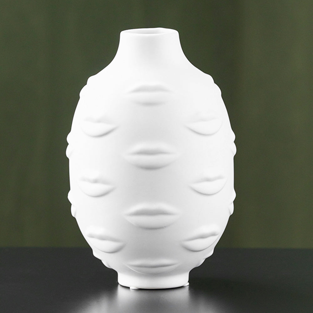 【花瓶】半身像 花器 芸術 北欧 リビングルーム ミューズ セラミック 白い  フラワーベース 置物