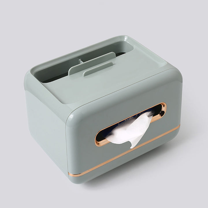 【ティッシュケース】エレガント シンプル 多機能 家庭用 リビング 現代 リモコン 收纳ボックス