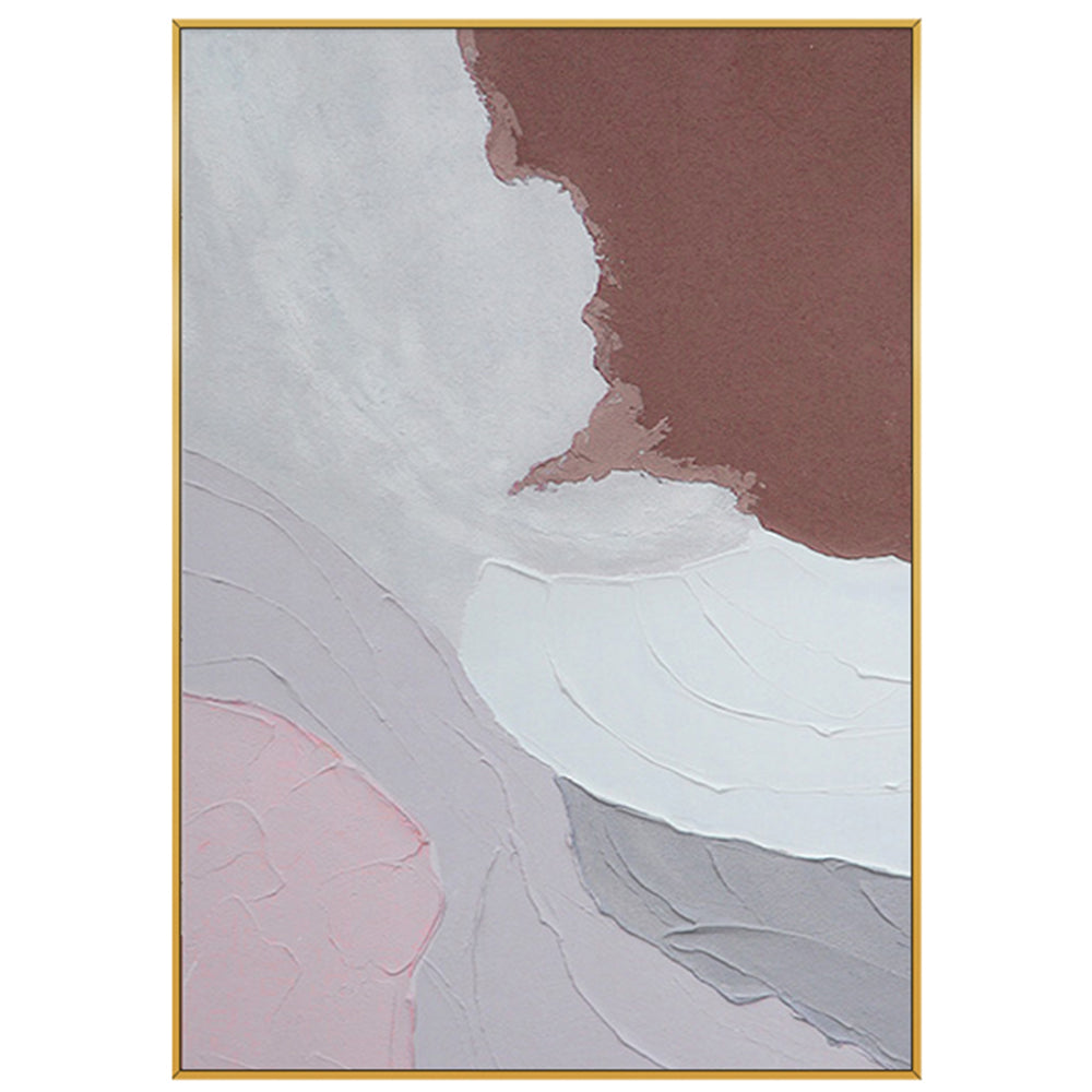 絵画 油絵 原画 抽象画 北欧 パステルカラー ピンク アート