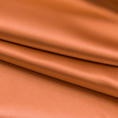 【ドレープカーテン】シルク質感生地 エレガント 選べる23色 カーテンの細部画像 オレンジ 布製、ポリエステル 遮光1級